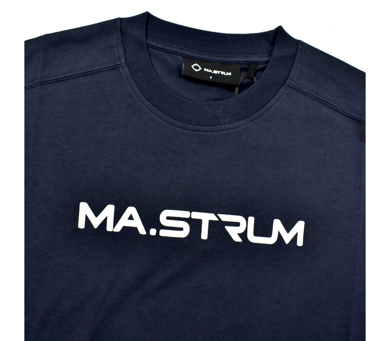 MA.STRUM chest print tee Ink Navy