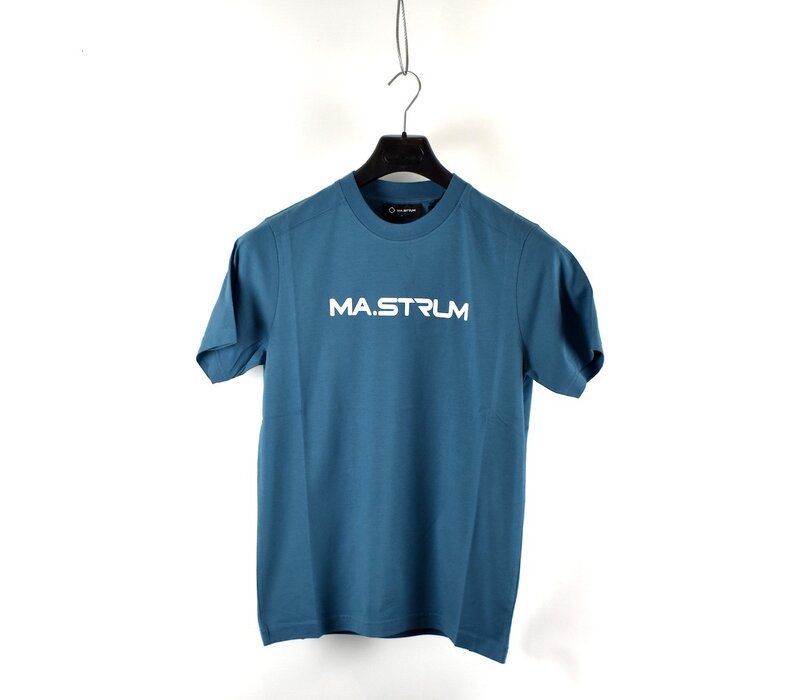 MA.STRUM chest print tee Storm Blue