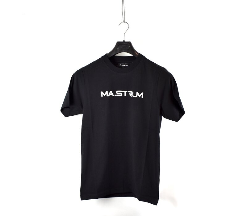MA.STRUM chest print tee Jet Black