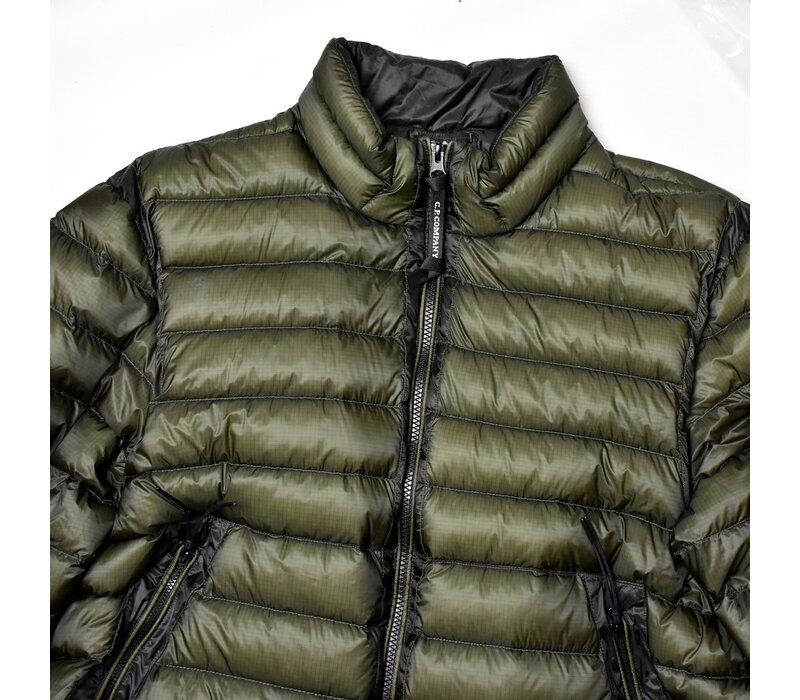 C.P. Company green dd shell nylon down lens detail jacket 54