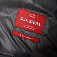 C.P. Company green dd shell nylon down lens detail jacket 54