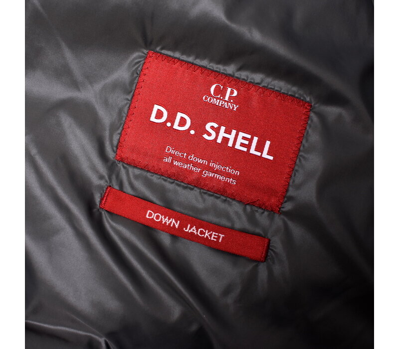 C.P. Company green dd shell nylon down lens detail jacket 54