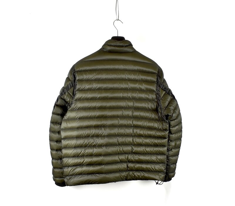 C.P. Company green dd shell nylon down lens detail jacket 54