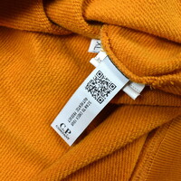 C.P. Company orange garment dyed embroidered spell out logo crew sweatshirt XL