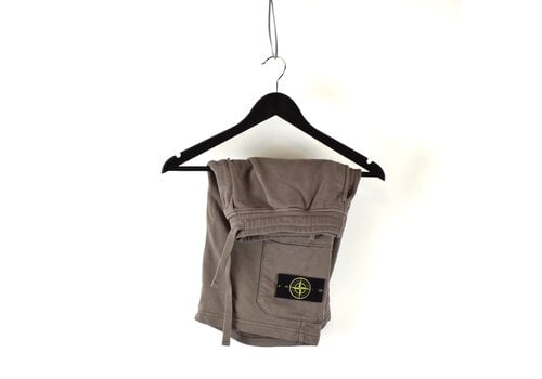 Stone Island Stone Island brown cotton fleece badge shorts L