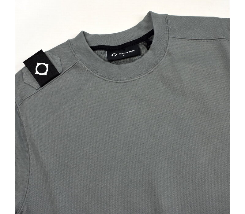 MA.STRUM core crew sweat Sedona Grey