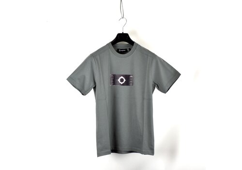 MA.STRUM MA.STRUM trompe l'oeil badge print tee Sardona Grey