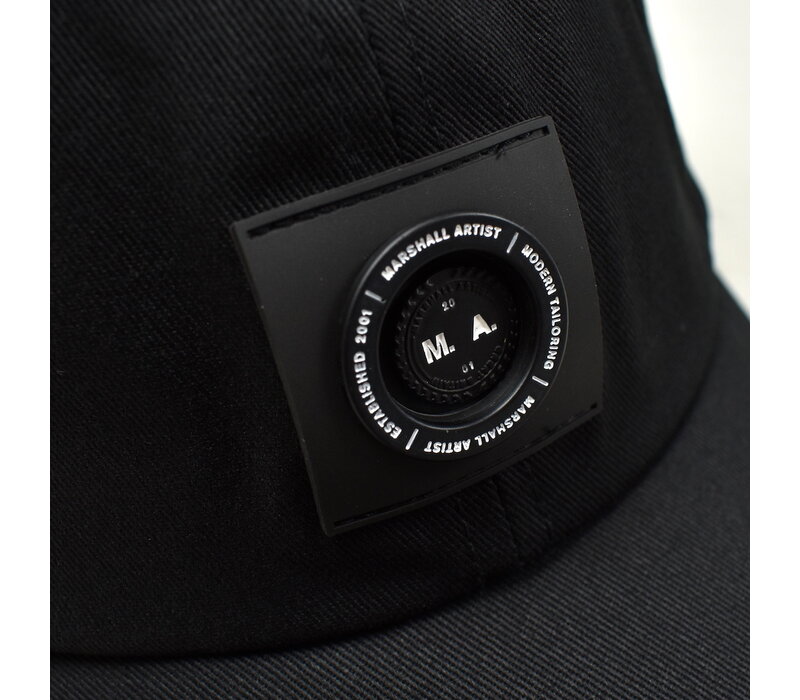 Marshall Artist siren washed cotton cap Black
