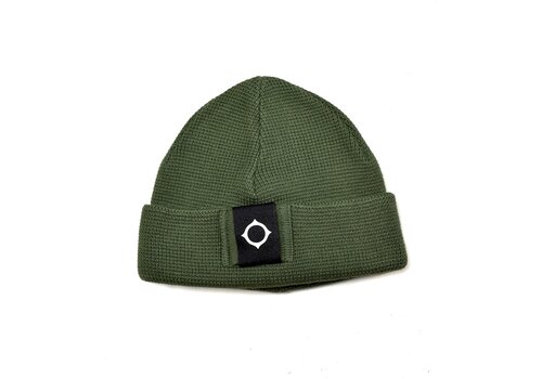MA.STRUM MA.STRUM Milano knit beanie hat Oil Slick