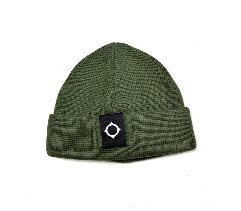 MA.STRUM Milano knit beanie hat Oil Slick