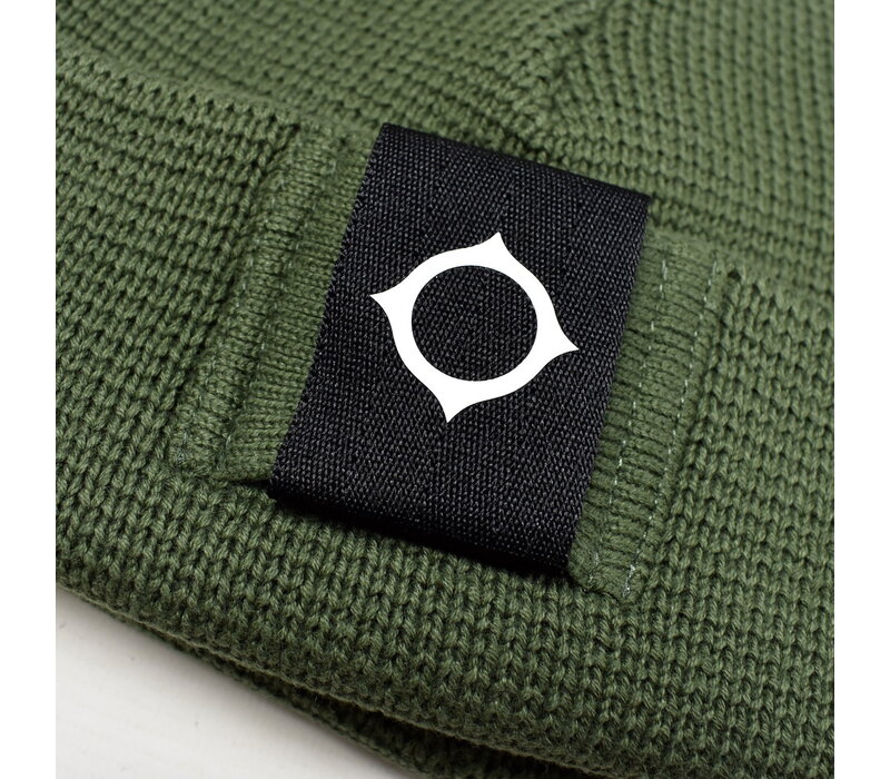 MA.STRUM Milano knit beanie hat Oil Slick