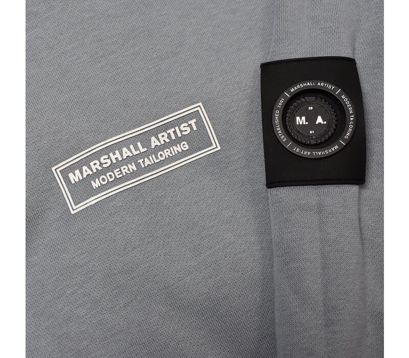 Marshall Artist siren over the head hoodie sweatshirt Nardo Grey