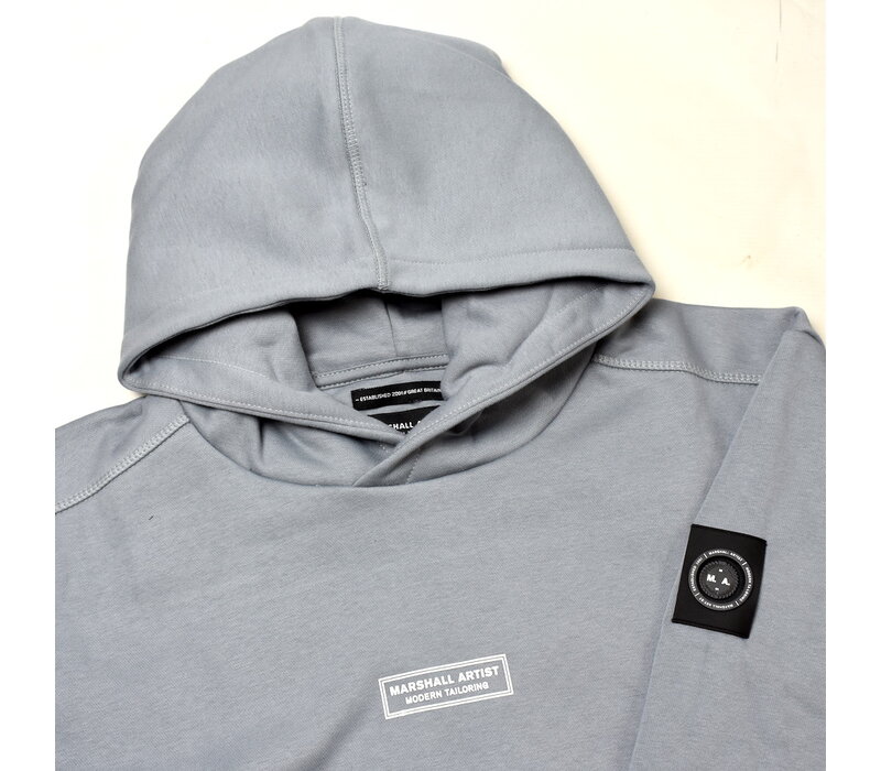 Marshall Artist siren over the head hoodie sweatshirt Nardo Grey
