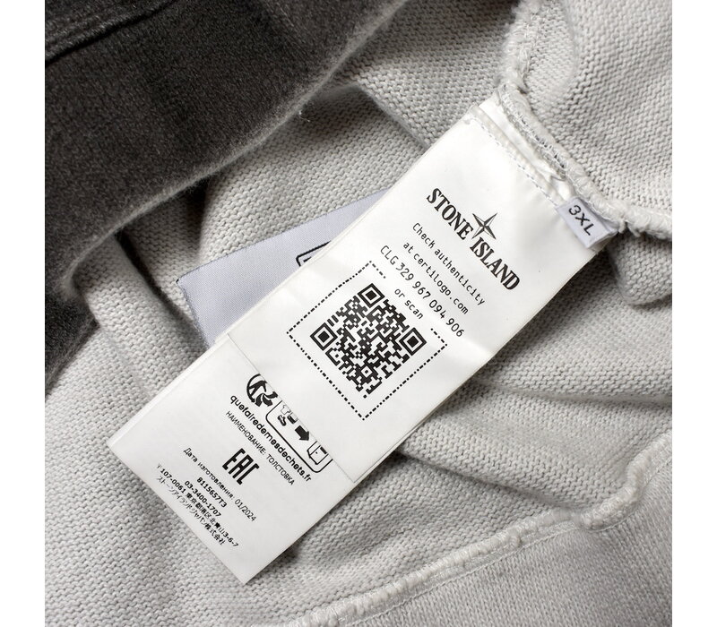 Stone Island grey closed loop project crew neck sweatshirt XXXL