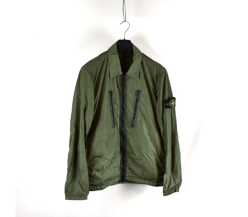 Stone Island green gd crinkle reps ny overshirt jacket L