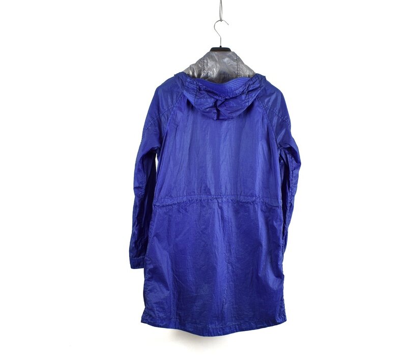 Stone Island blue lightweight lamy hooded parka M