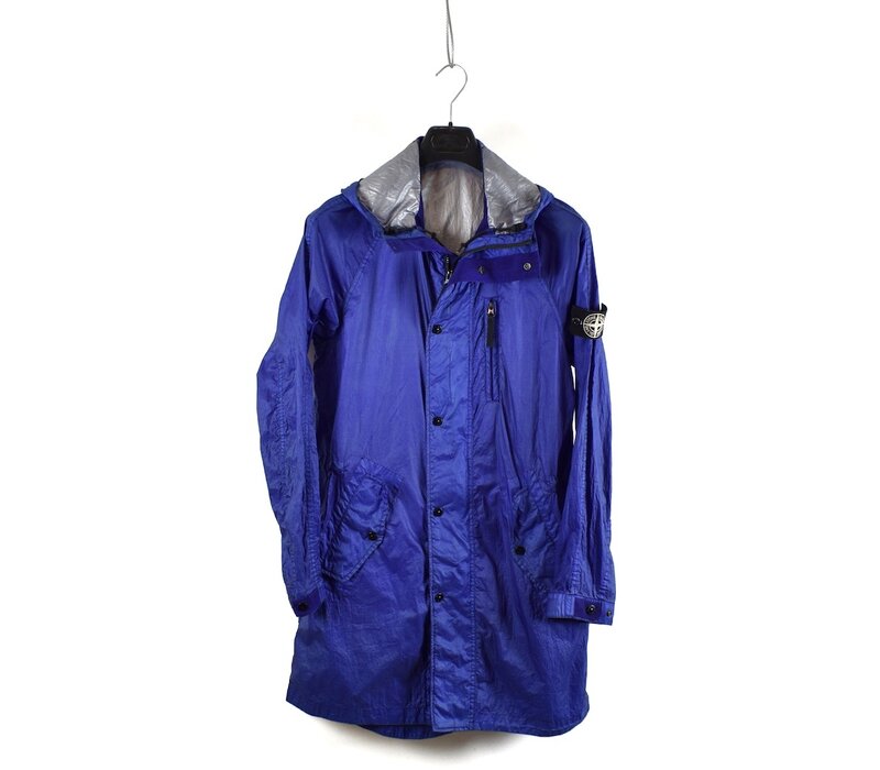Stone Island blue lightweight lamy hooded parka M