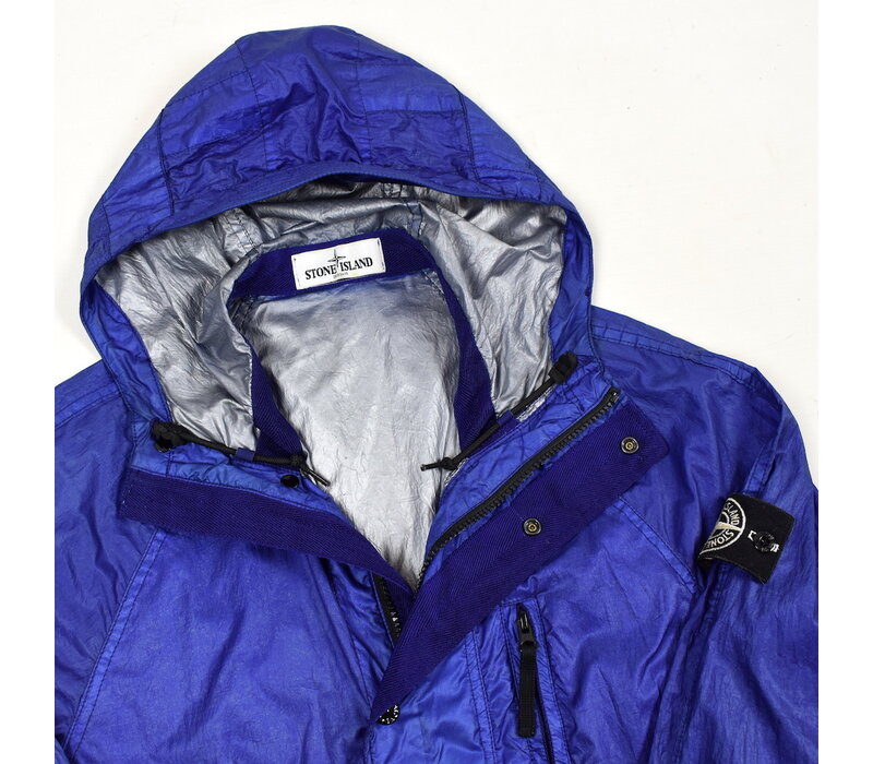 Stone Island blue lightweight lamy hooded parka M