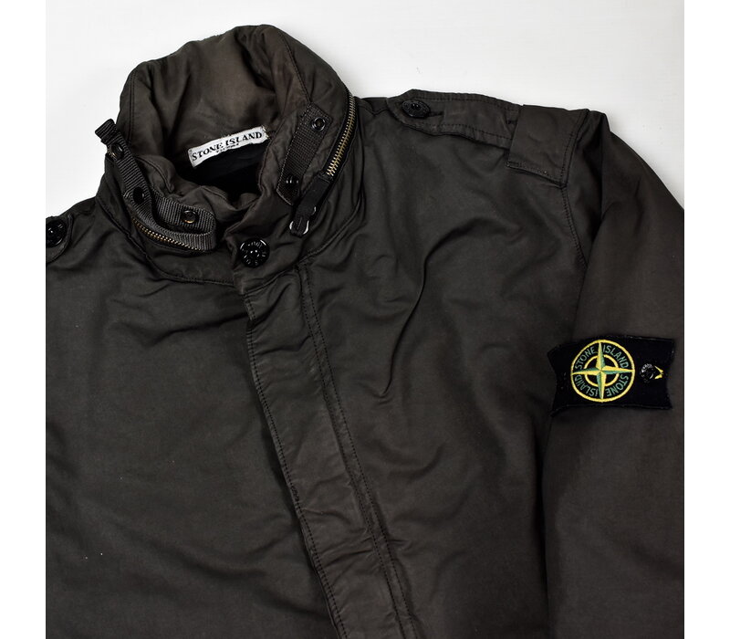 Stone Island brown david microfiber trench coat XL
