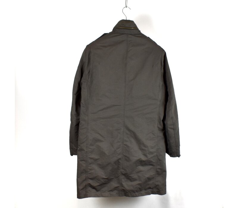 Stone Island brown david microfiber trench coat XL