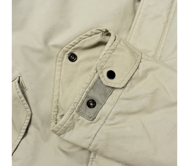 Stone Island beige david microfiber trench coat L