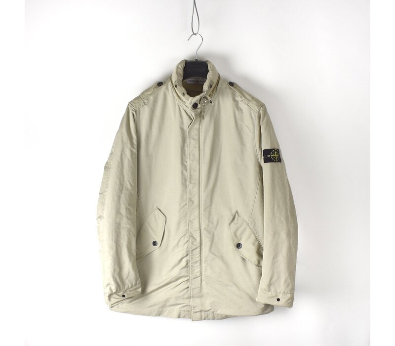 Stone Island beige david microfiber trench coat L