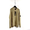 Stone Island Stone Island light brown chain stitch viscose nylon with handmade effect crew neck knit XL