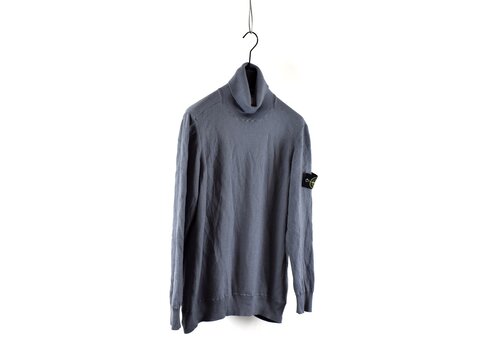 Stone Island Stone Island blue light wool turtleneck knit XXL