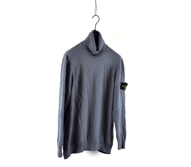Stone Island blue light wool turtleneck knit XXL