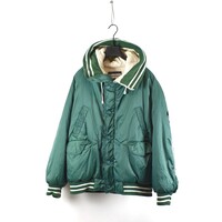 Boneville Massimo Osti 1980s Navy Arctic green hooded bomber Boneville Massimo Osti 1980s Navy Arctic green hooded bomber