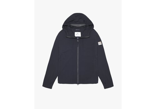 Aquascutum Aquascutum hooded stretch windbreaker jacket Black