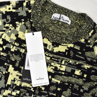 Stone Island twisted pixel camo crew neck knit XL
