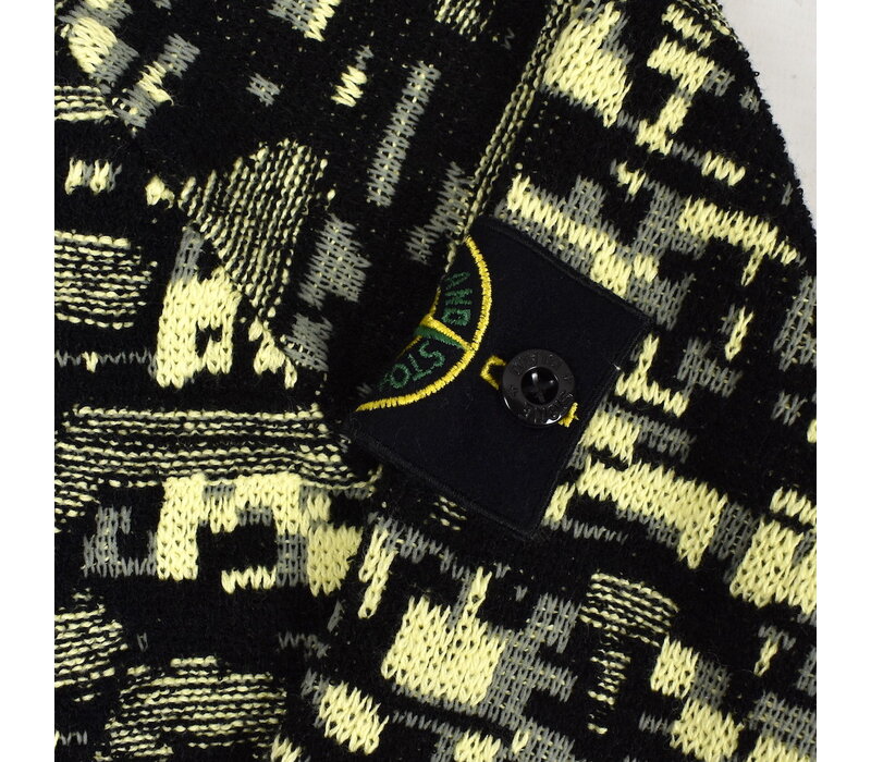 Stone Island twisted pixel camo crew neck knit XL