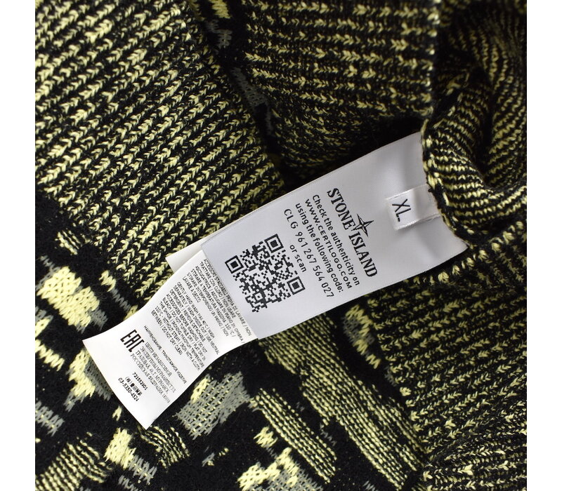 Stone Island twisted pixel camo crew neck knit XL