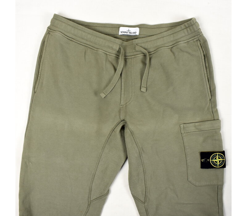 Stone Island green cotton fleece sweat pants XL