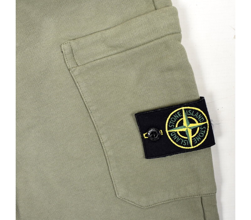 Stone Island green cotton fleece sweat pants XL