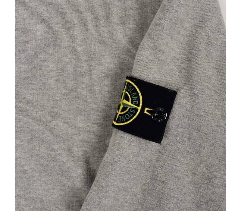 Stone Island grey cotton fleece buttoned cardigan XXL