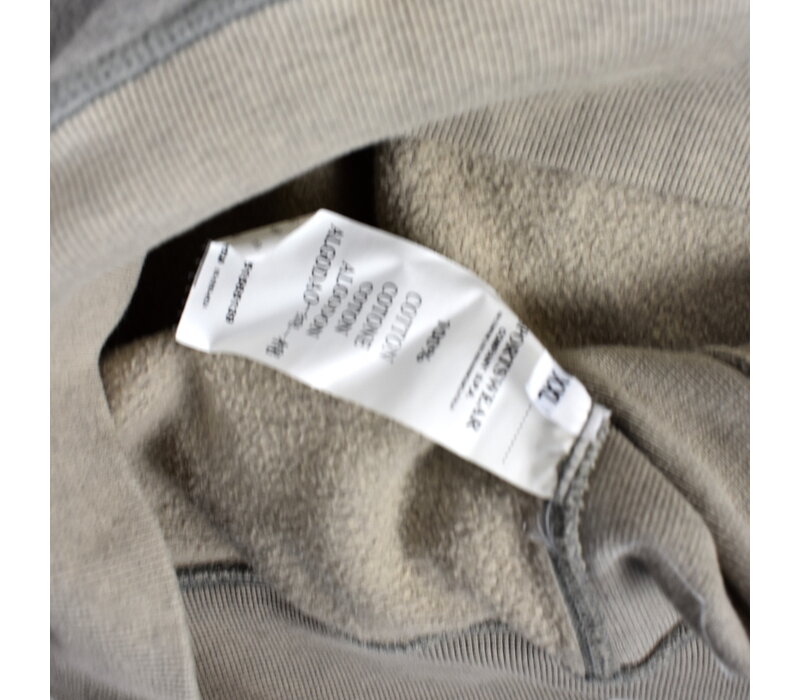 Stone Island grey cotton fleece buttoned cardigan XXL