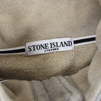 Stone Island grey cotton fleece buttoned cardigan XXL