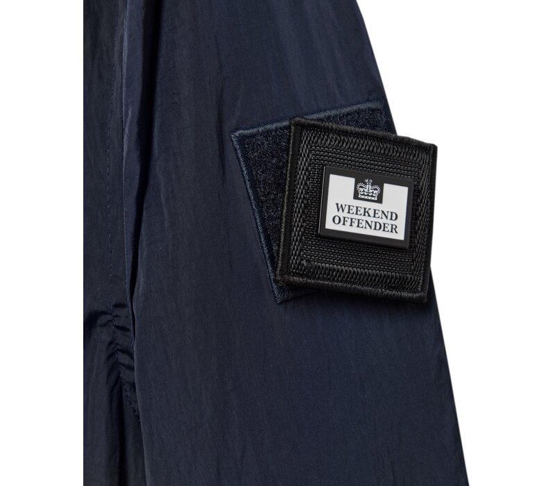 Weekend Offender Technician face mask hooded jacket Navy