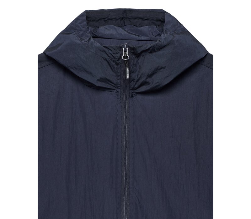 Weekend Offender Technician face mask hooded jacket Navy