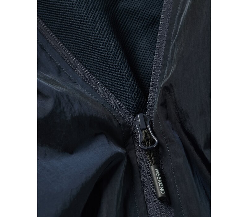 Weekend Offender Technician face mask hooded jacket Navy