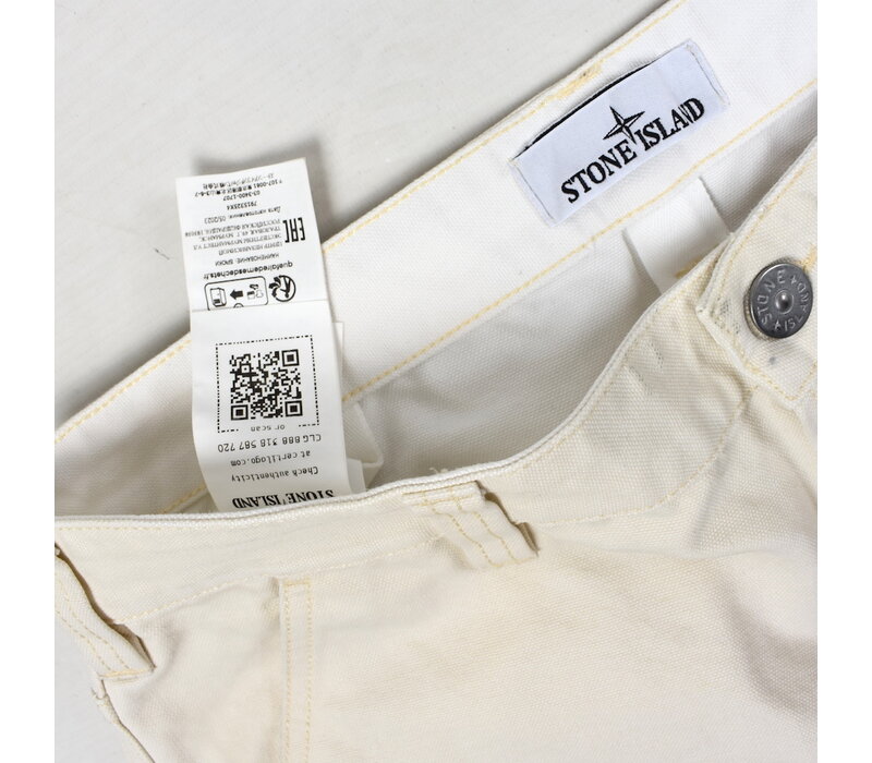 Stone Island beige cotton canvas marina range cargo pants 32