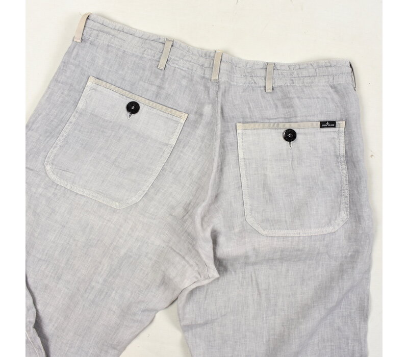 Stone Island grey linoflax linen summer pants 34