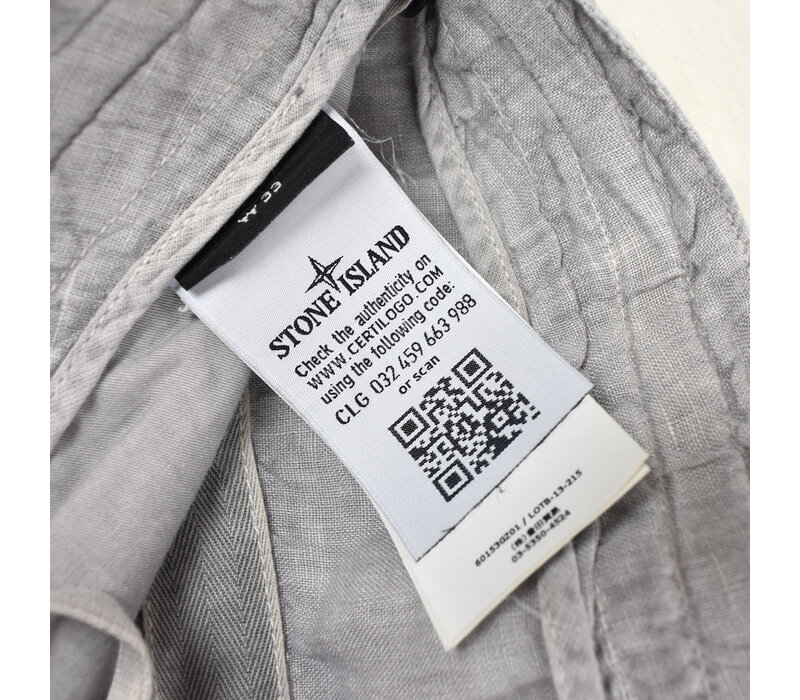 Stone Island grey linoflax linen summer pants 33