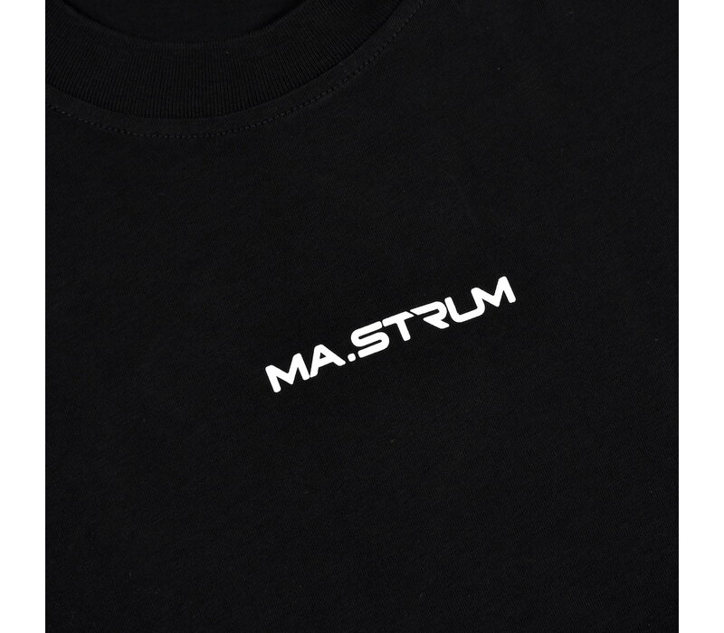 MA.STRUM logo print tee Jet Black