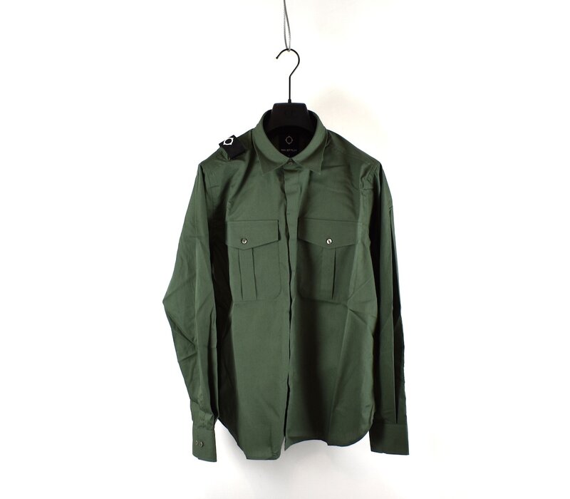 MA.STRUM LS cyclone shirt Oil Slick Green