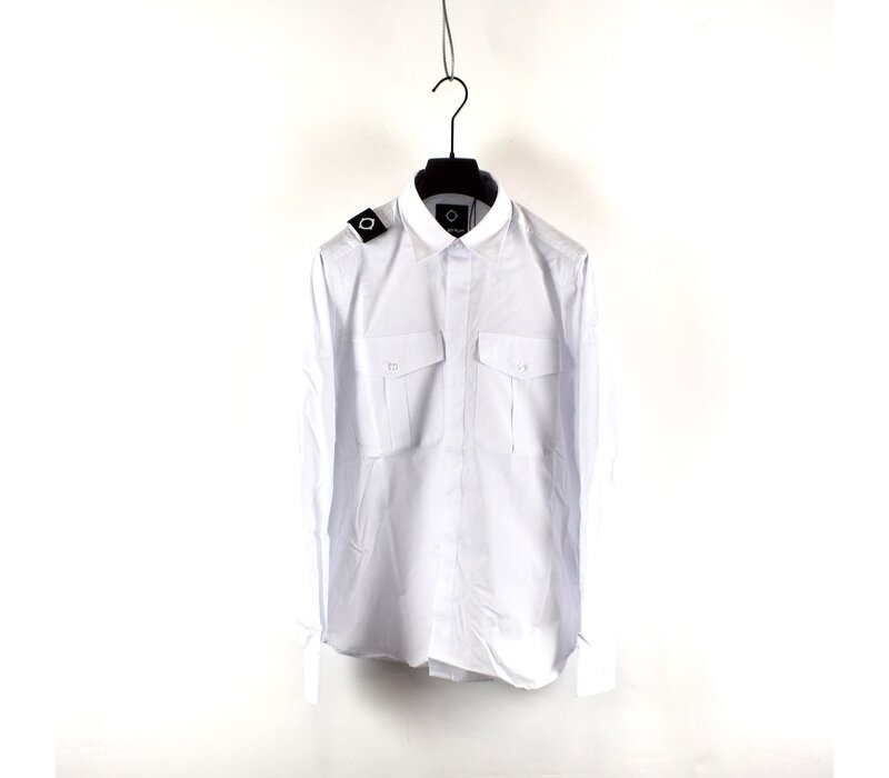 MA.STRUM LS cyclone shirt Optic White