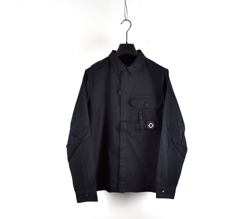 MA.STRUM cadet overshirt jacket Jet Black
