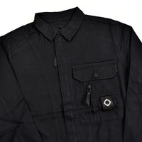 MA.STRUM cadet overshirt jacket Jet Black